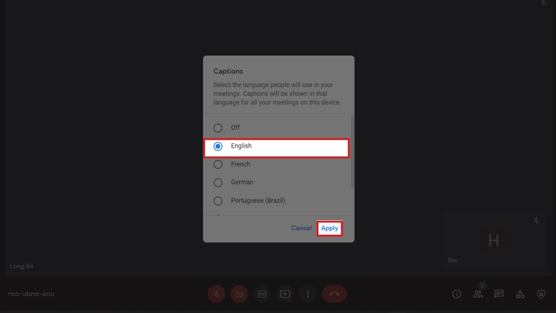 Cách bật phụ đề trên Google Meet