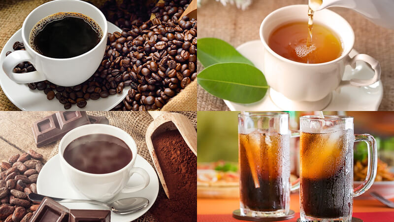 Thực phẩm chứa caffein kích thích tim mạch, tăng tuần hoàn máu