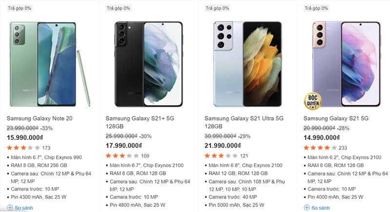 TOP smartphone giảm giá mạnh nhất tại Trungtambaohanh.com, góp mặt đủ từ tầm trung đến flagship cực HOT đang chờ bạn khám phá