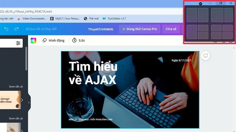 cach chia man hinh may tinh tren windows 11