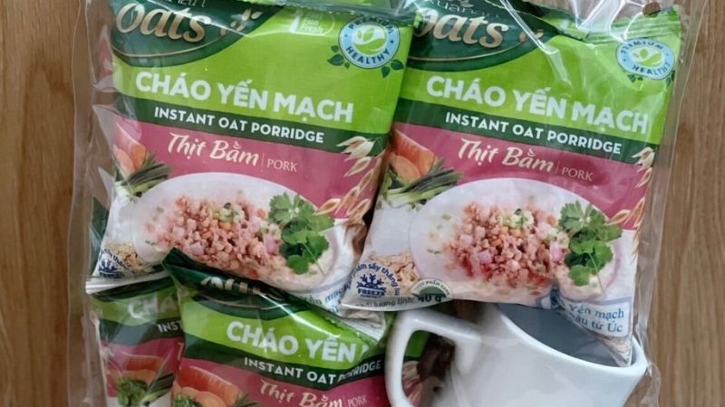 Cháo yến mạch thịt bằm với hương vị thơm ngon hấp dẫn