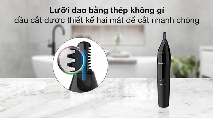 Lưỡi dao bằng thép không gỉ, đầu cắt thiết kế 2 mặt