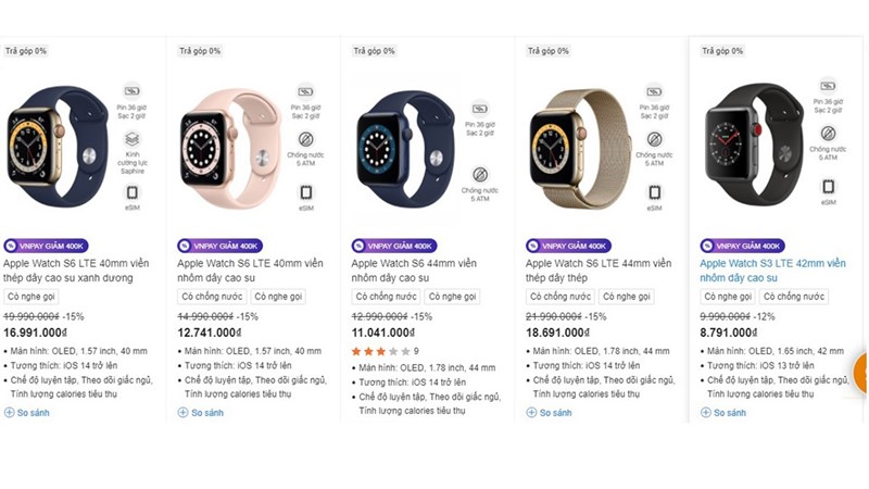 Ưu đãi Apple Watch tại Trung Tâm Bảo Hành