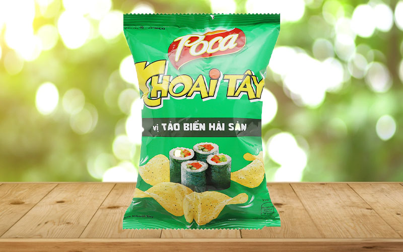 Snack khoai tây tảo biển hải sản Poca