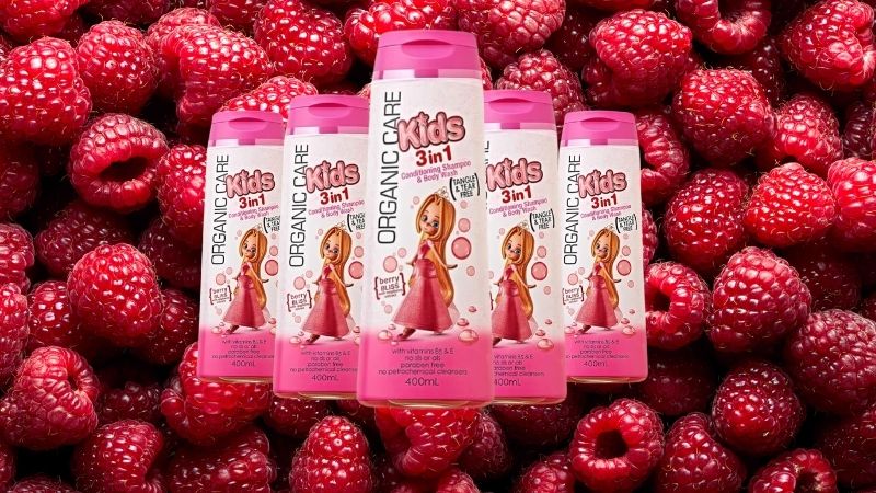 Tắm gội toàn thân cho bé Organic Care Berry Bliss