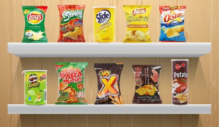 Top 10 sản phẩm bánh snack khoai tây bán chạy tại Bách hóa XANH