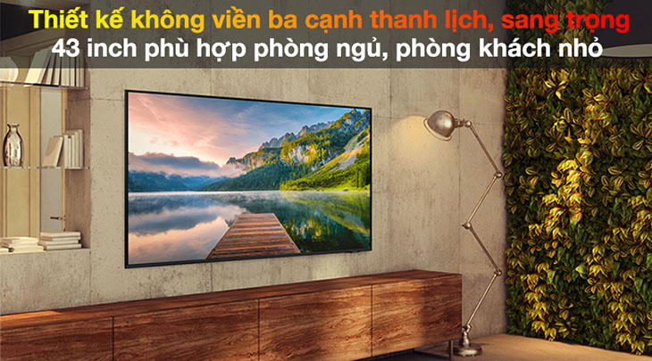Hình ảnh minh họa là Smart Tivi Samsung 4K Crystal UHD 43 inch UA43AU8100