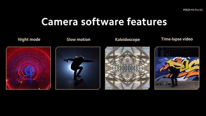 Một số chế độ chụp ảnh nâng cao cũng được POCO M4 Pro 5G tích hợp sẵn Một số chế độ chụp ảnh nâng cao cũng được POCO M4 Pro 5G tích hợp sẵn