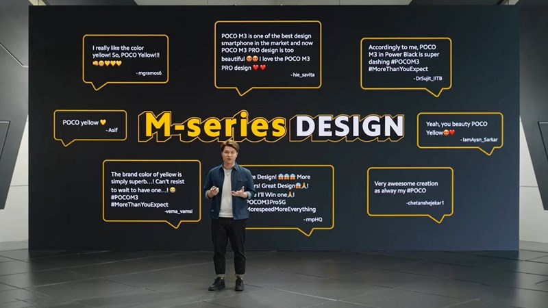 M-series của POCO nhận được nhiều đánh giá tích cực về thiết kế hiện đại, năng động M-series của POCO nhận được nhiều đánh giá tích cực về thiết kế hiện đại, năng động