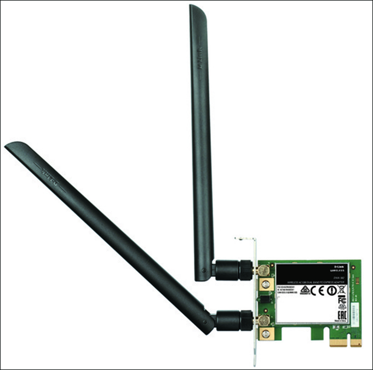 Cách lắp card Wifi cho PC đơn giản, chi tiết tại nhà > Card wifi PCI băng tần kép Dlink DWA 582