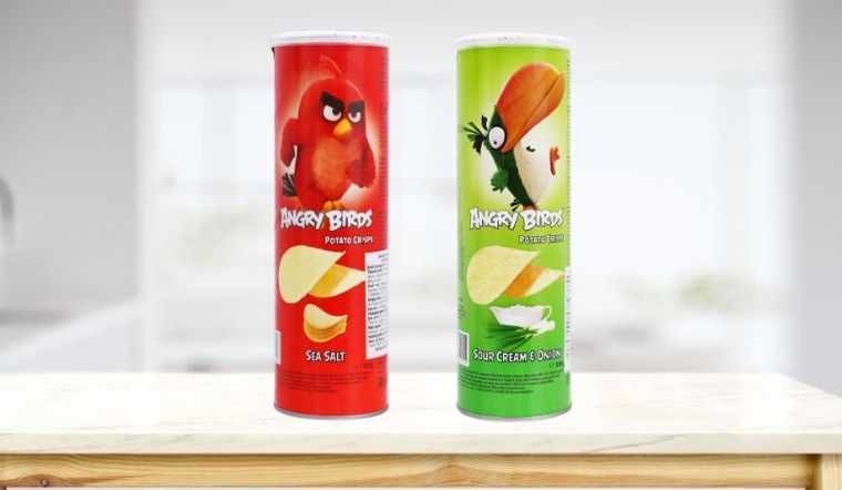 Thưởng thức khoai tây tự nhiên chuẩn Châu Âu với snack Angry Birds