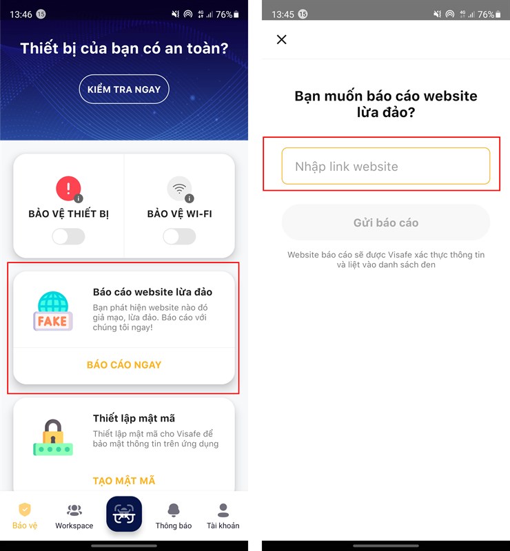 cách báo cáo trang web lừa đảo bằng ứng dụng Visafe cách báo cáo trang web lừa đảo bằng ứng dụng Visafe