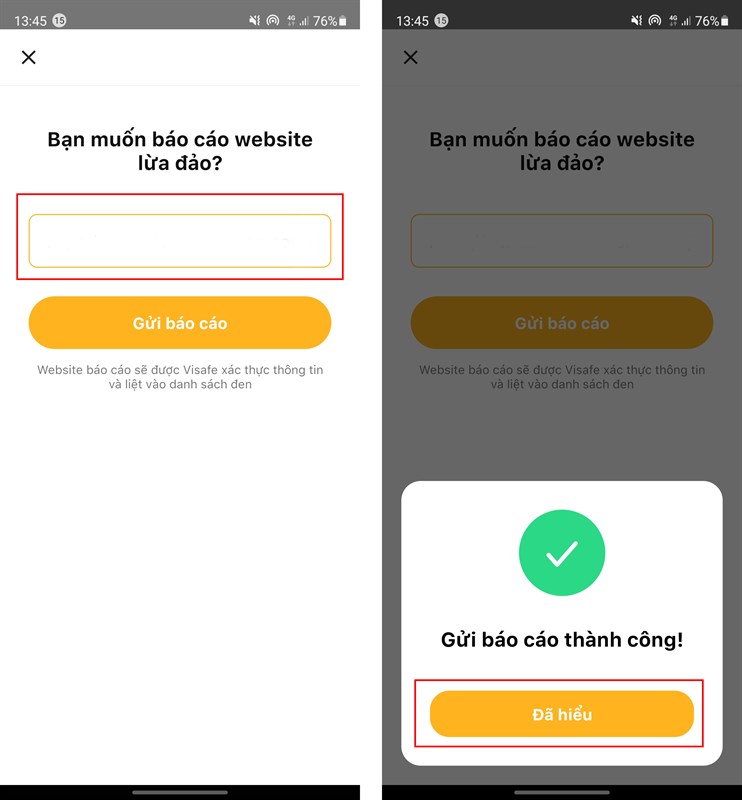 Hướng dẫn cách báo cáo trang web lừa đảo bằng ứng dụng Visafe Hướng dẫn cách báo cáo trang web lừa đảo bằng ứng dụng Visafe