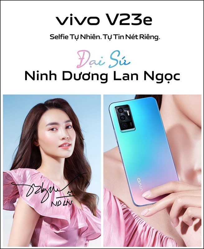 đại sứ selfie tự nhiên cho sản phẩm ViVo V23e sắp tới