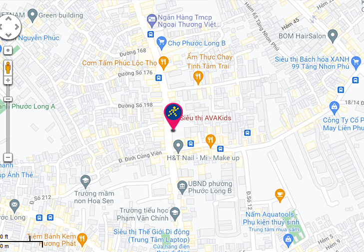 Bản đồ đến cửa hàng AVAKids tại 171 Đỗ Xuân Hợp, Phường Phước Long B, TP. Thủ Đức, Tp. Hồ Chí Minh