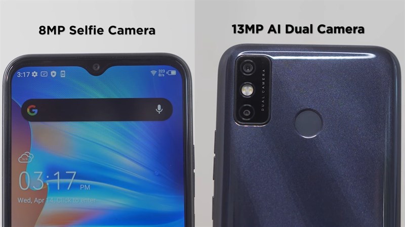Camera trước và sau của Tecno Spark 6 Go
