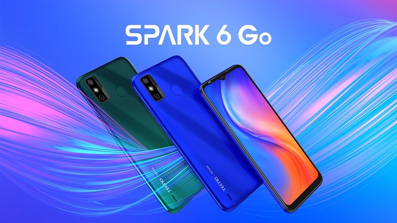 Chiếc điện thoai Tecno Spark 6 Go