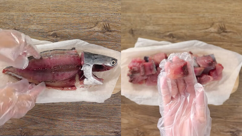 Lọc lấy phần thịt và loại bỏ hết xương, da cá ra
