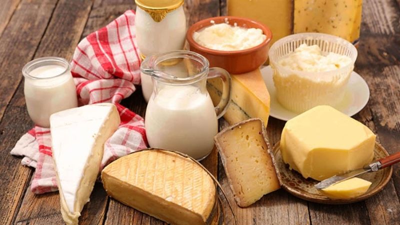 Sữa và các sản phẩm từ sữa chứa nhiều phốt pho