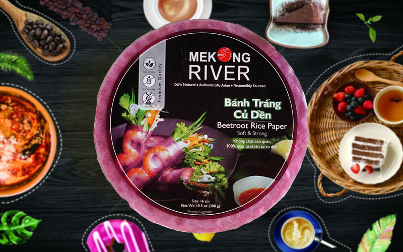 Bánh tráng Mekong River củ dền