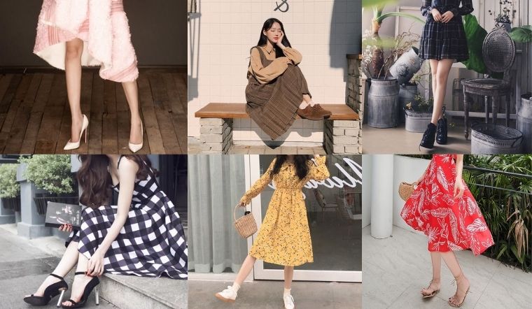 Mặc Đầm Xòe Mang Giày Gì Là Phù Hợp Và Ấn Tượng Nhất?