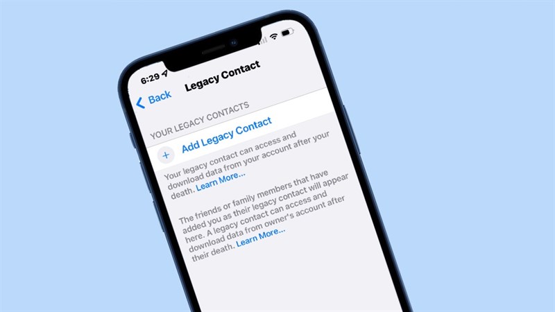 Apple sẽ bổ sung tính năng 'thừa kế' Legacy Contacts trên iOS 15.2