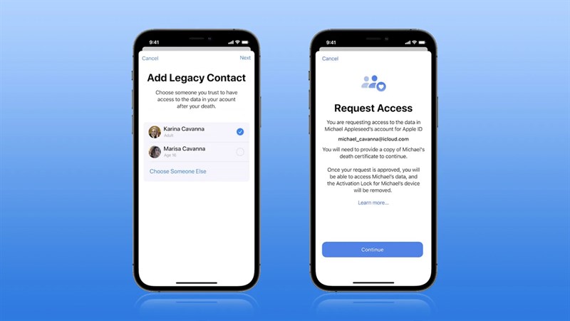 Apple sẽ bổ sung tính năng 'thừa kế' Legacy Contacts trên iOS 15.2