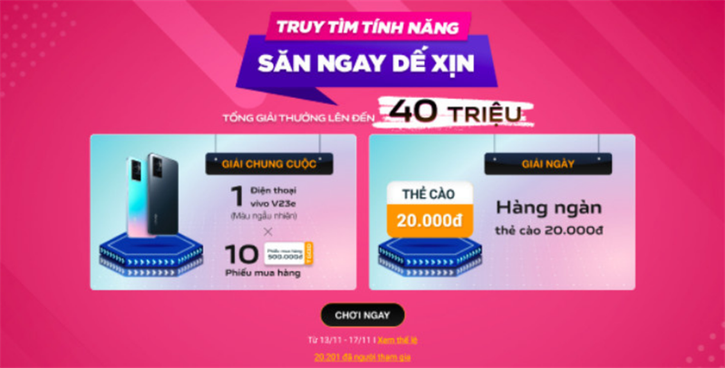 Truy tìm tính năng, săn ngay dế xịn Vivo 23e hoàn toàn miễn phí Truy tìm tính năng, săn ngay dế xịn Vivo 23e hoàn toàn miễn phí