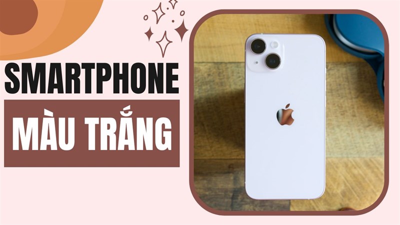 Điện thoại màu trắng tao nhã