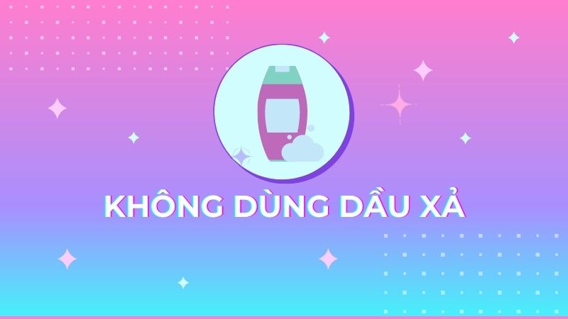 Không nên dùng dầu xả cho tóc mái