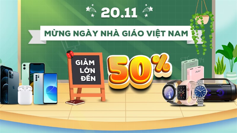 Mừng ngày Nhà giáo Việt Nam, Thế Giới Di Động tung ngàn ưu đãi hấp dẫn Mừng ngày Nhà giáo Việt Nam, Thế Giới Di Động tung ngàn ưu đãi hấp dẫn