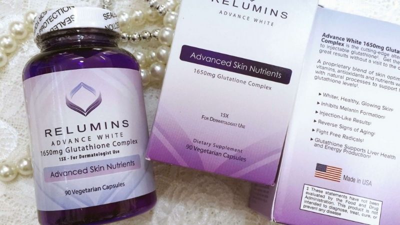 Relumins tuyên bố đây là sản phẩm làm trắng da, trẻ hóa da tốt nhất với phức hợp Glutathione độc quyền