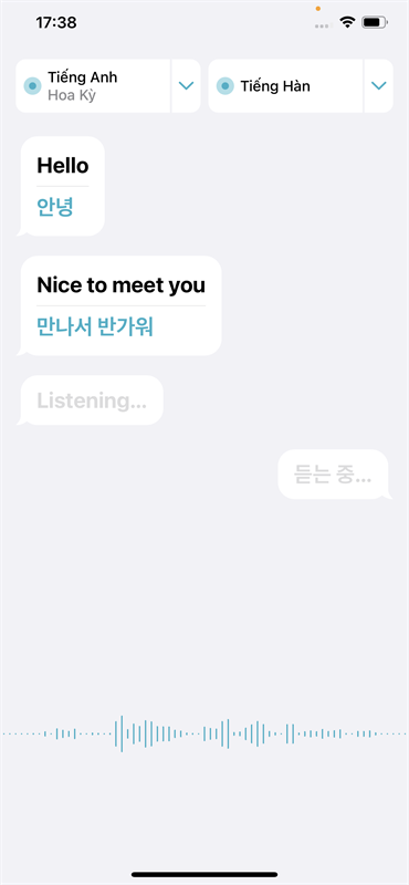 Cách sử dụng chế độ Dịch tự động trực tiếp đoạn hội thoại trên iPhone Cách sử dụng chế độ Dịch tự động trực tiếp đoạn hội thoại trên iPhone