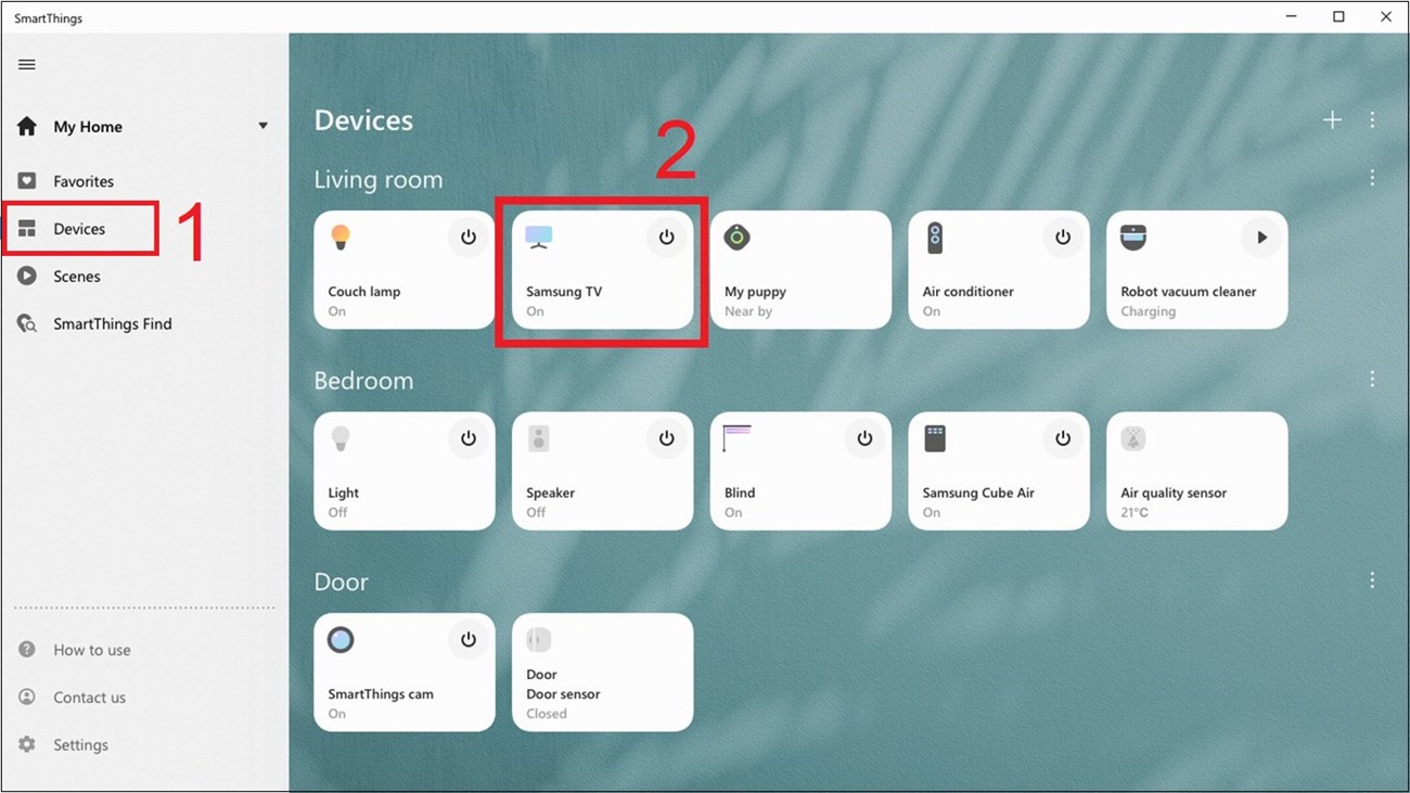 Bạn vào lại mục Devices (Thiết bị), lúc này, tên tivi nhà bạn đã được kết nối sẽ hiện ra trên màn hình laptop > Hãy nhấn vào tên tivi nhà bạn.