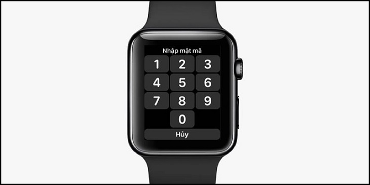 Bước 3: Điền mật khẩu của Apple Watch để xác nhận thông tin.