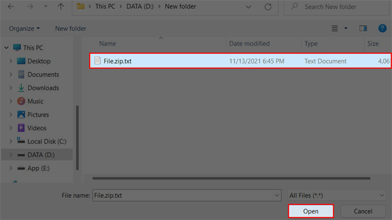 Cách khắc phục lỗi không gửi được file RAR/ZIP trên Facebook