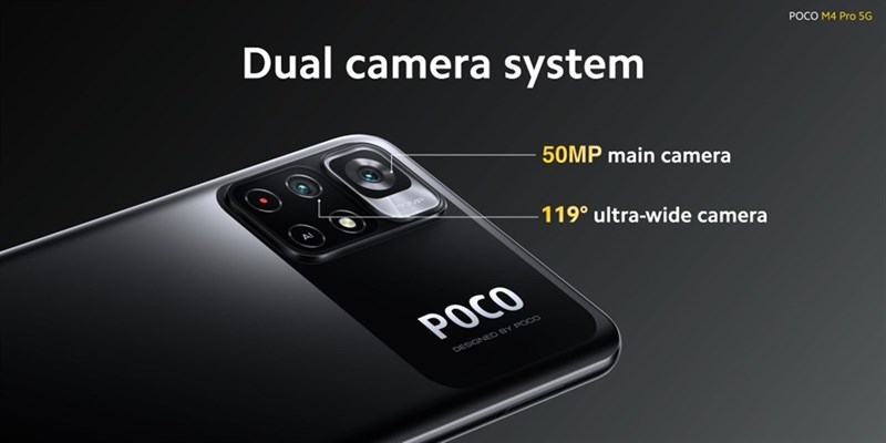 Cụm camera với 2 ống kính được thiết kế đẹp mắt