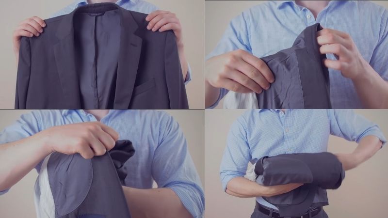Hướng dẫn cách gấp khăn bỏ túi áo vest kiểu BẬC THANG  How To Fold A  Pocket Square  YouTube