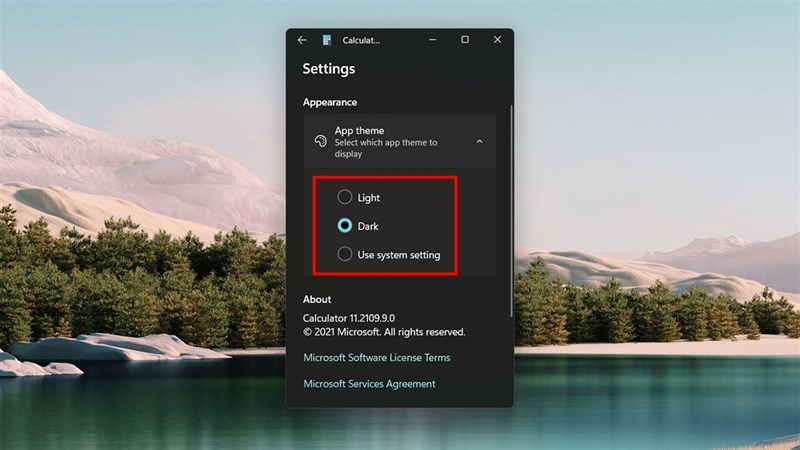 Hướng dẫn cách bật chế độ tối trong app máy tính
