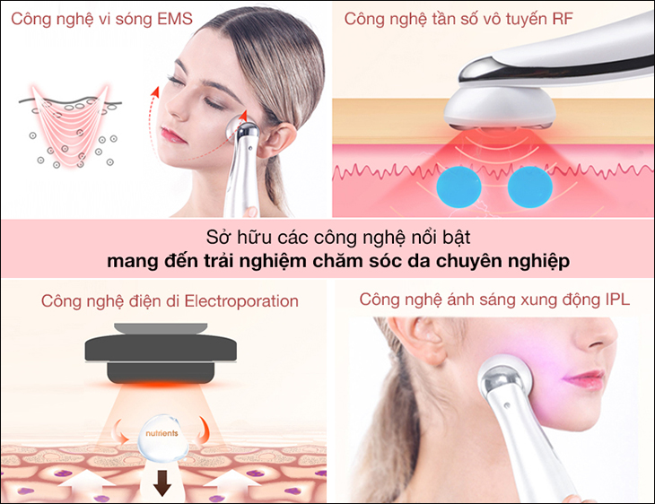 Máy đẩy tinh chất EMS K.SKIN KD9900