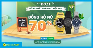 Sale 20/11: Đồng hồ Nữ giảm đến 70%, giá từ 200K - Quà tốt, triệu tri ân
