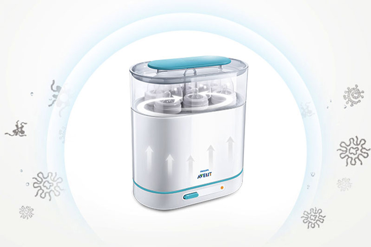 Máy tiệt trùng bình sữa Philips Avent của nước nào? Có tốt không? > Máy tiệt trùng bình sữa 3 trong 1 Philips Avent SCF284/02 được trang bị chế độ tự ngắt điện sau khi sấy khô, giữ môi trường vô trùng 24h.