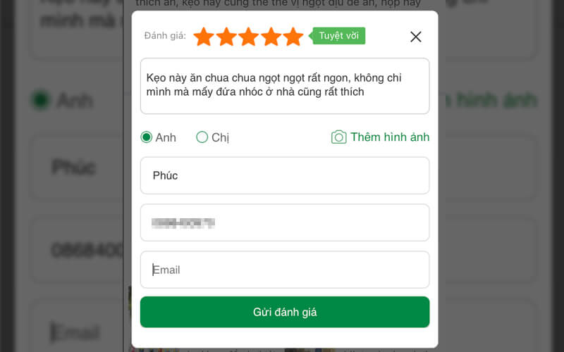 Đánh giá sản phẩm Bách hoá XANH, nhận liền phiếu mua hàng, xem ngay!