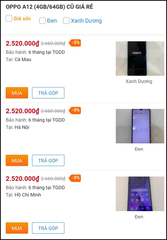 Điện thoại OPPO cũ giảm đến 30%, tha hồ lựa chọn từ giá rẻ đến cao cấp Điện thoại OPPO cũ giảm đến 30%, tha hồ lựa chọn từ giá rẻ đến cao cấp