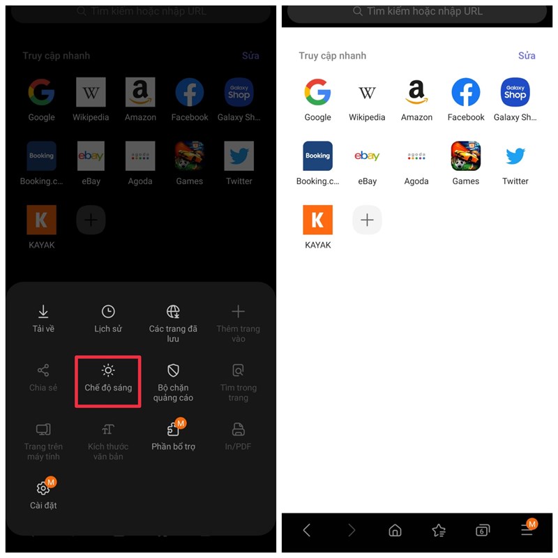 cách bật tắt chế độ darkmode trên samsung internet cách bật tắt chế độ darkmode trên samsung internet