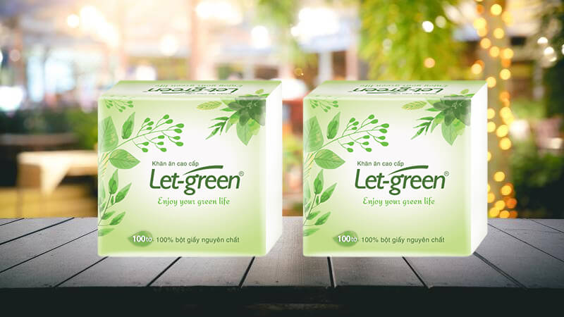 Khăn giấy ăn cao cấp Let-green