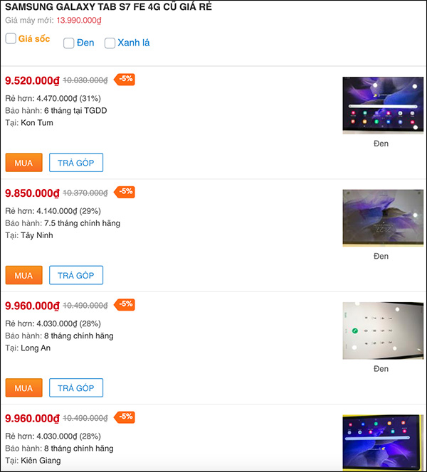 Chọn ngay 3 mẫu tablet cũ xịn sò dưới 10 triệu giảm giá ngon khó cưỡng Chọn ngay 3 mẫu tablet cũ xịn sò dưới 10 triệu giảm giá ngon khó cưỡng