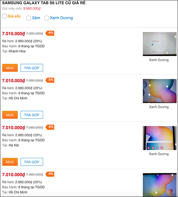 Chọn ngay 3 mẫu tablet cũ xịn sò dưới 10 triệu giảm giá ngon khó cưỡng Chọn ngay 3 mẫu tablet cũ xịn sò dưới 10 triệu giảm giá ngon khó cưỡng