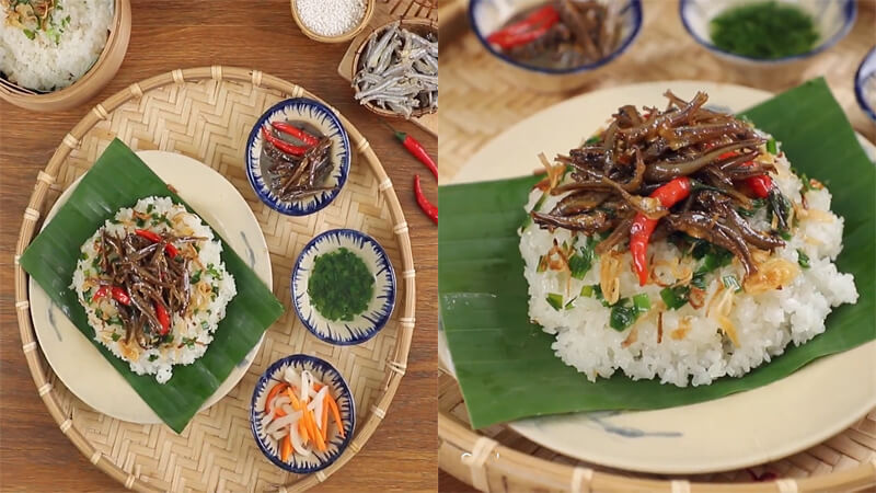 Chia sẻ cách nấu xôi cá cơm Nha Trang ăn ngon miễn bàn