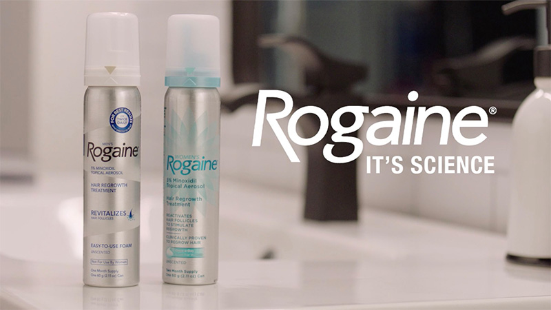 Review thuốc xịt Minoxidil Rogaine có tác dụng gì trong điều trị rụng tóc?
